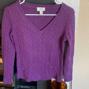 Ann Taylor Loft size small pullover v neck sweater